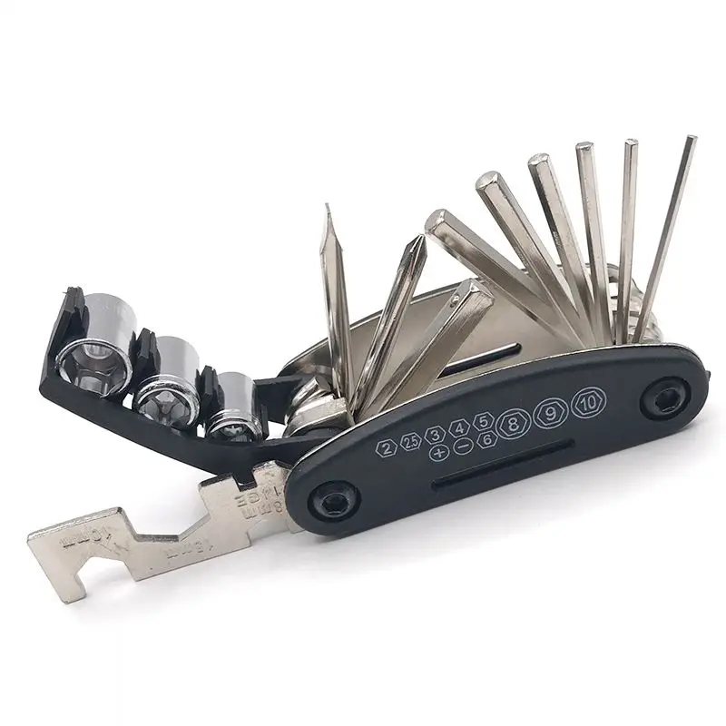 15 in 1 Bike Bicycle Repair Tool Set Hex Wrench Screwdrivers Nut Tools Key Multi Repairing | Спорт и развлечения