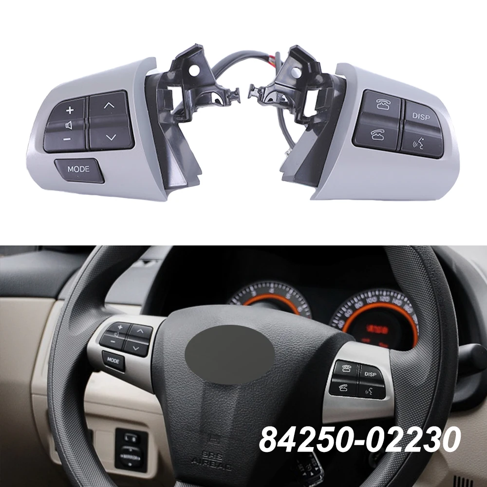 

Автомобильный Стайлинг 84250-02230 8425002230 кнопочный переключатель управления аудио на руль для TOYOTA COROLLA ADE150 NDE150 NRE150 2007-2013