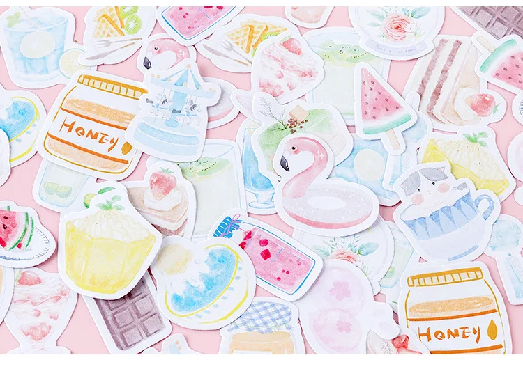 46 шт./пакет Девушка любимый мороженое Kawaii Липкие заметки бумажная наклейка записная книжка коврик офисные школьные принадлежности канцелярские принадлежности