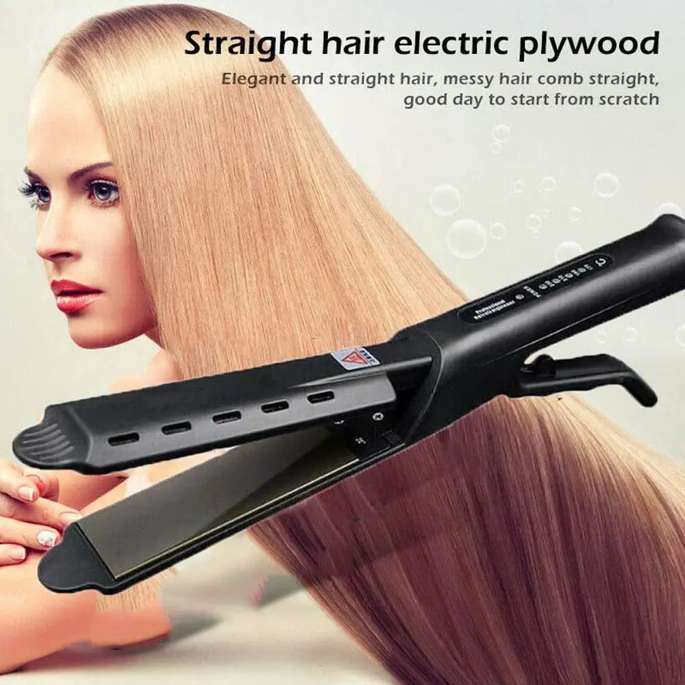 

Professional Hair Straightener Ceramic Tourmaline Ionic Flat Iron Four Gear Straightener With Steam Hot Hair Healthy Styling