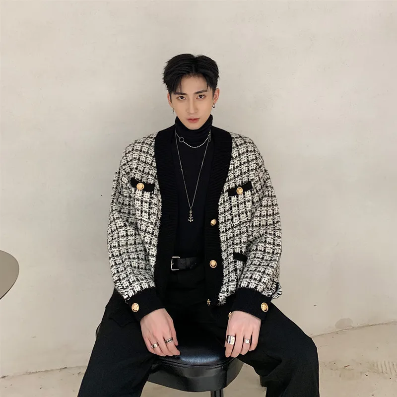 Корейская мужская модная одежда маленький настоящий свитер мужской