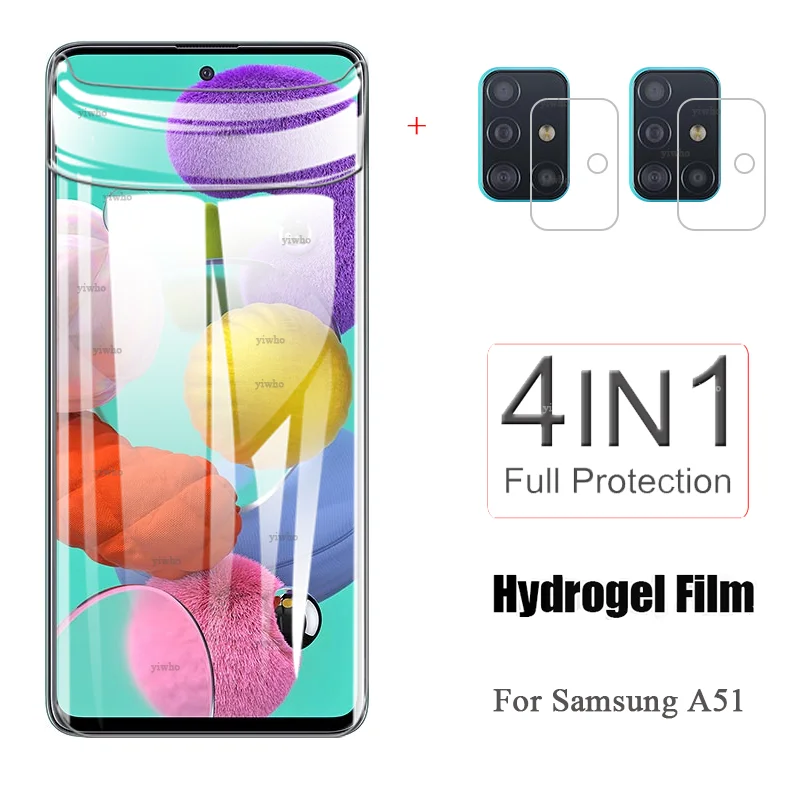 

Гидрогелевая пленка для Samsung Galaxy A51 HD, Защитная пленка для экрана samsung a51 Gelaxi a 51 sm-a515f/dsm, пленка для объектива камеры, не стекло
