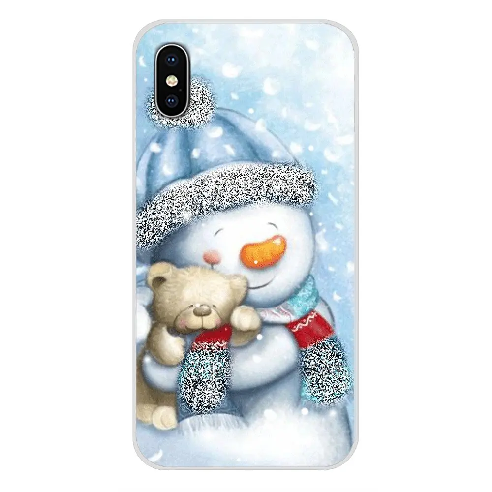 images 4 Милый Рождественский снеговик для sony Xperia Z Z1 Z2 Z3 Z5 compact M2 M4 M5 E3 T3 XA huawei mate 7 8 Y3II аксессуары чехол для телефона сумка - Цвет: images 4
