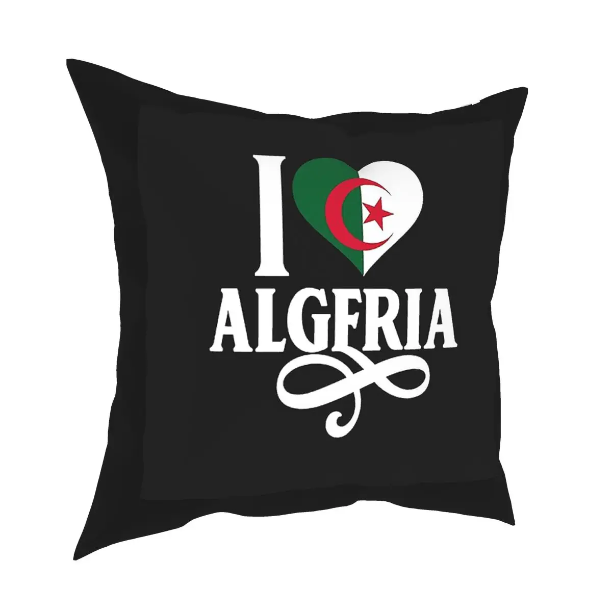 

I Love Algeria With Algerian Flag Inside A Heart Cushions for Sofa Vintage Pillowcase Decorative Throw Pillows Cover for home