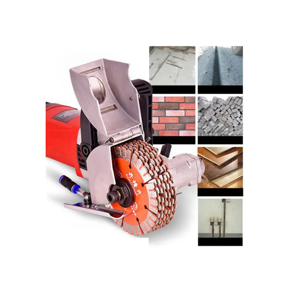 

Wall Groove Cutting Machine 220V 4000W Electric Wall Chaser Groove Cutting Slotting Machine for Brick Concrete Granite Marble