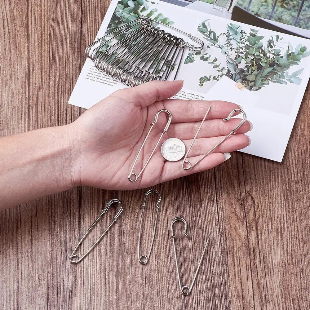 100 шт. DIY железные булавки для килта брошь крепежные украшения платина 2 размера