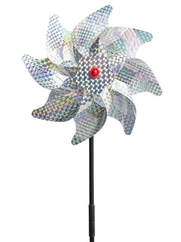 Мельница для сада украшение улицы сделай сам Серебряный ветрозащитный Репеллент