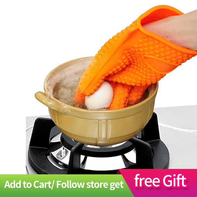 1 шт Силиконовые перчатки кухонные термостойкие приготовление Выпекание для