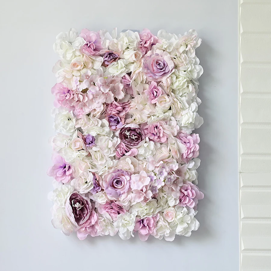 Pink Romantic Artificial Flower Wall Panels Wedding In Door Birthday Party Decor Shop Window Backdrop Flower Decoration Backdrop