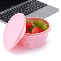 creative folding instant noodle bowl multifunctional silicone bowl outdoor travel portable folding bowl