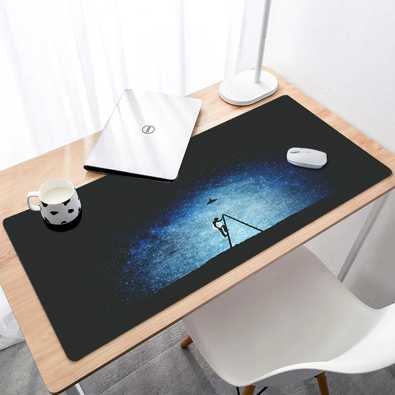 Игровой коврик для мыши 600/700/800/900x300x3 мм клавиатура звездная карта | Компьютеры и