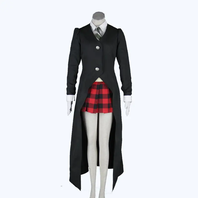 

Soul Eater Maka Albarn Cosplay Costume top+vest+tie+skirt+coat