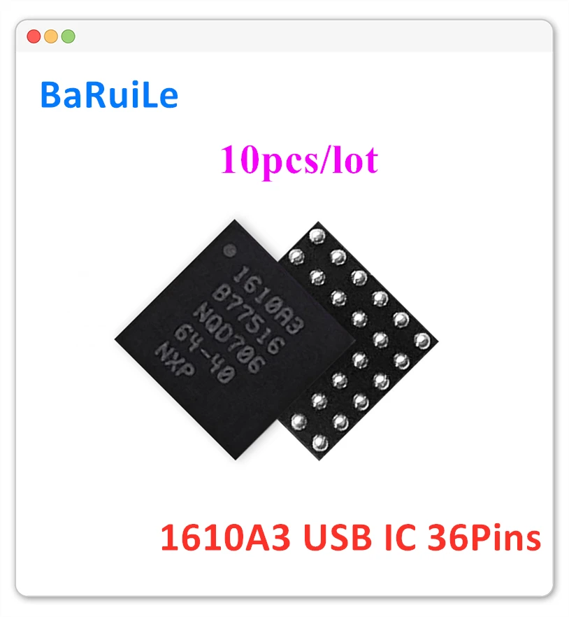 Зарядное устройство BaRuiLe 10 шт. 1610A3 U2 IC для Iphone 6S Plus SE USB зарядное 1610A чип U4500 36