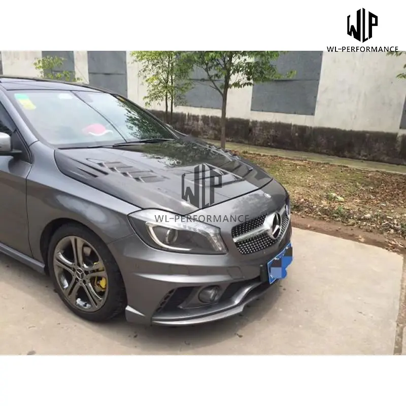 Высококачественная крышка капота двигателя W176 из углеродного волокна капоты для