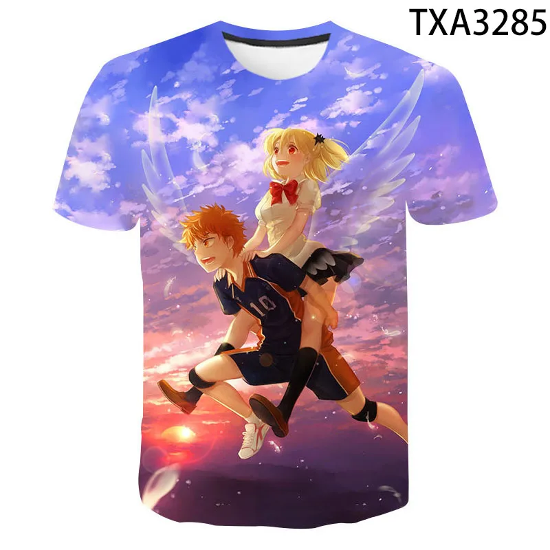 

New Summer 3D Printed T Shirts Anime Haikyuu Casual Streetwear Boy Girl Kids Fashion Men Women Children Short Sleeve Tops Tee