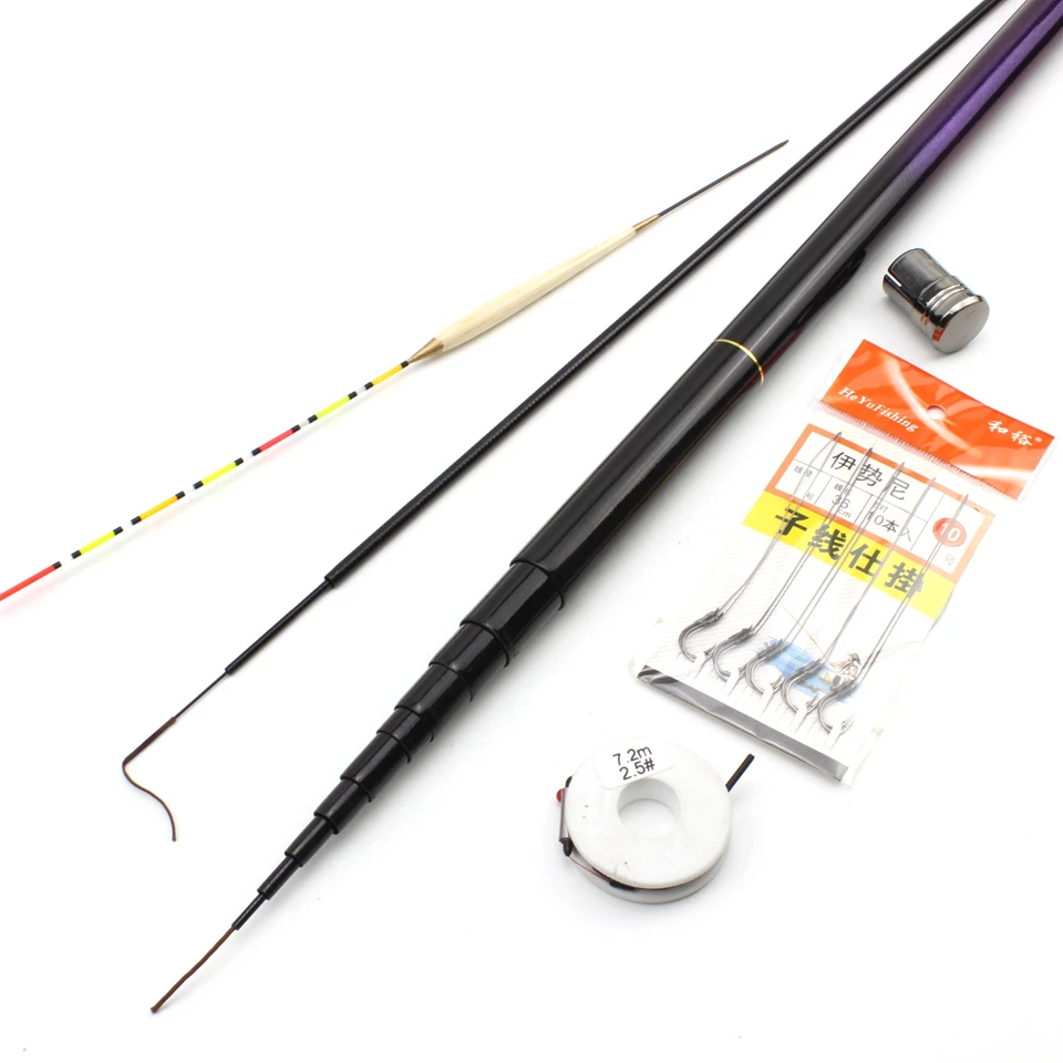 Ручная Удочка из углеродного волокна лучшего качества 3 6 7 2 м ульсветильник Кая