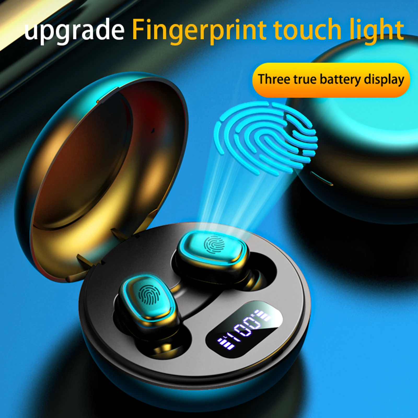 Беспроводные наушники Tws 5 1 стереонаушники с басами гарнитура сенсорным