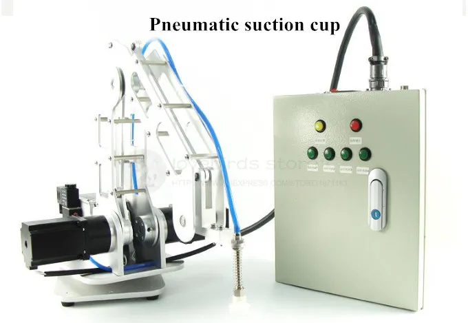 

Desktop 4DOF stepper robotic arm palletizing robot workshop production line mechanized operation Load 2.5kg 1:10 57 steppermotor