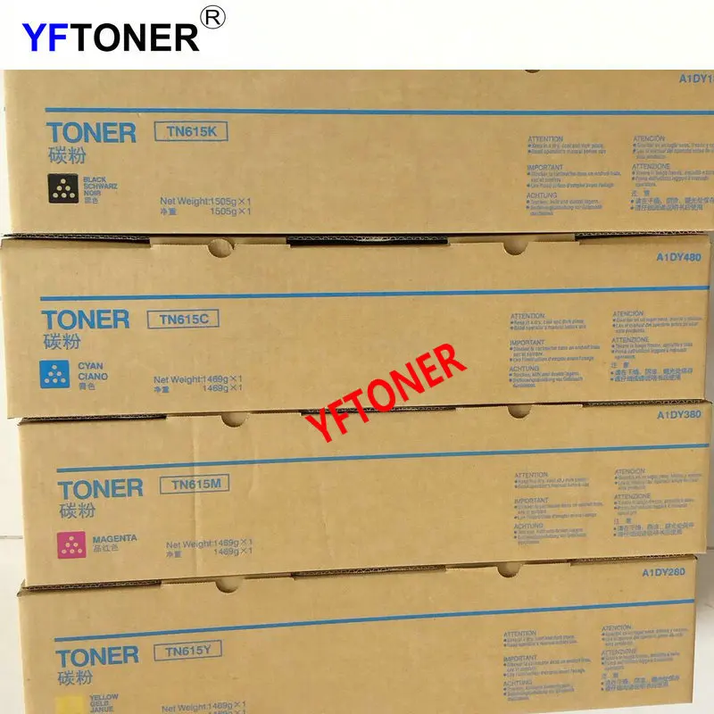 Тонер картридж YFTONER для Konica Minolta японский тонер TN615 C8000 TN615K TN615C TN615Y TN615M A1DY130 Y230 Y330