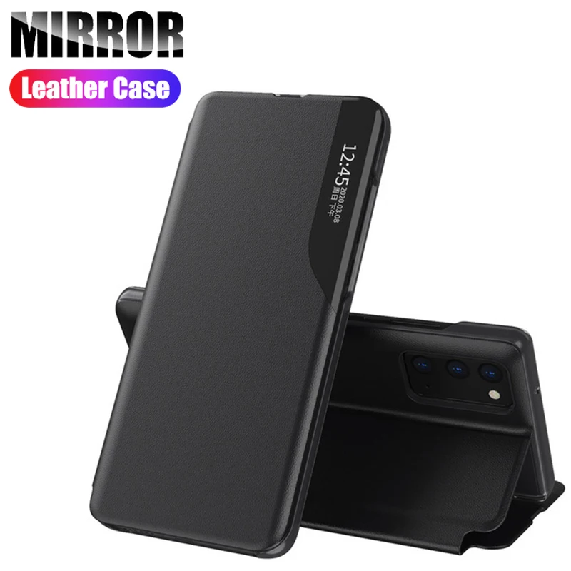 Флип чехол с подставкой для Samsung Note 20 Ultra 10 8 9 Plus Магнитный умный S20 S8 S9 S10 S7