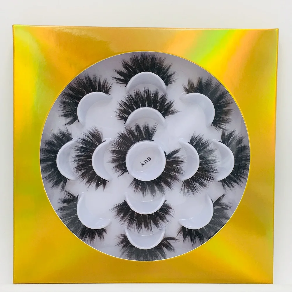 7 пар 25 мм 3D норковые ресницы натуральные длинные накладные Объемные Накладные