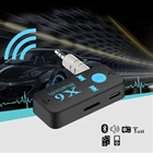 Беспроводной Bluetooth-адаптер 3,5 мм A2dp, автомобильный аудио стерео-приемник громкой связи для телефона с поддержкой AUX TF-карты, MP3 динамика, музыкального плеера