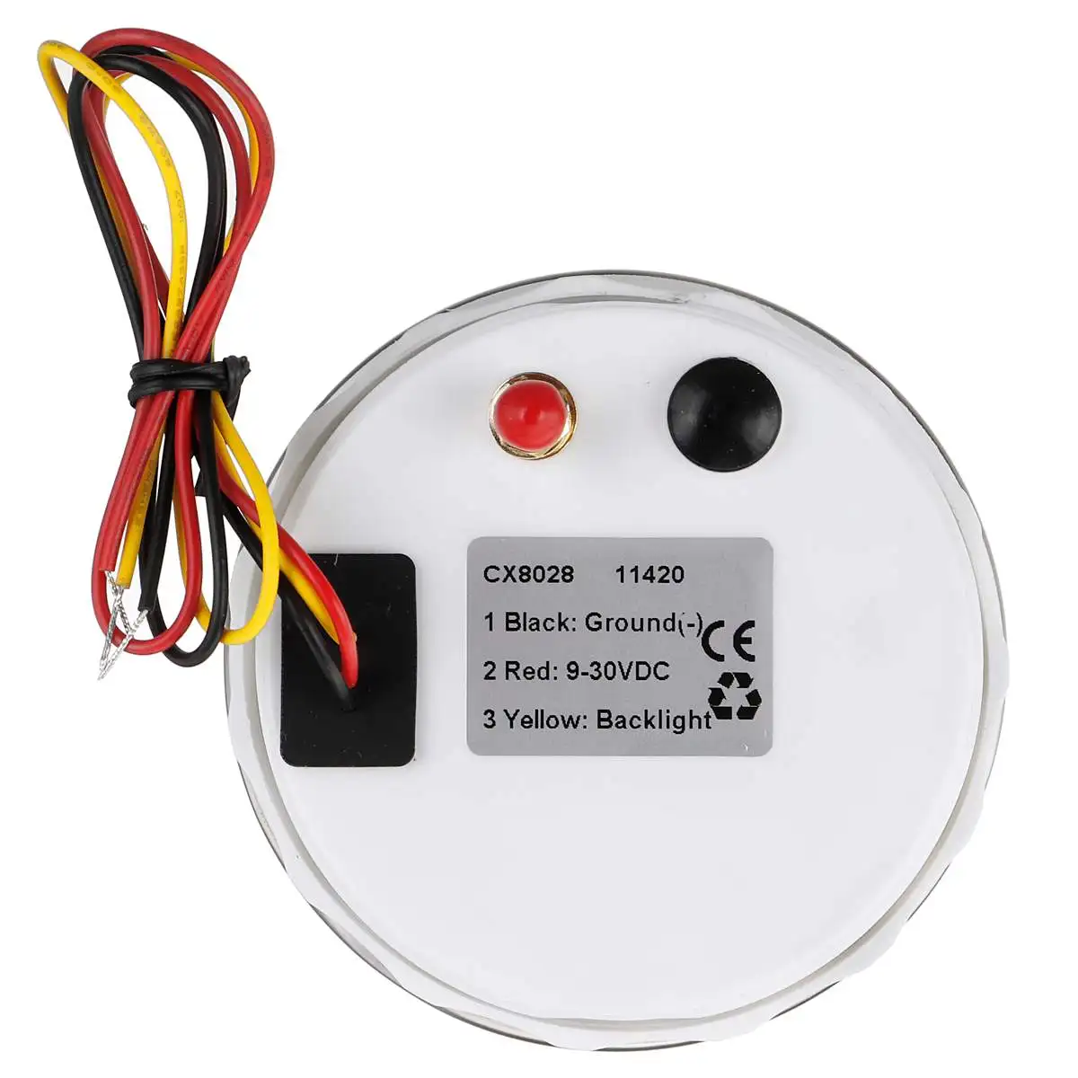 

85mm GPS Speedometer Digital Gauge 30 60 120 200 KMH Odometer For Marine Boat Car ATV Truck Red Backlight With GPS Antenna