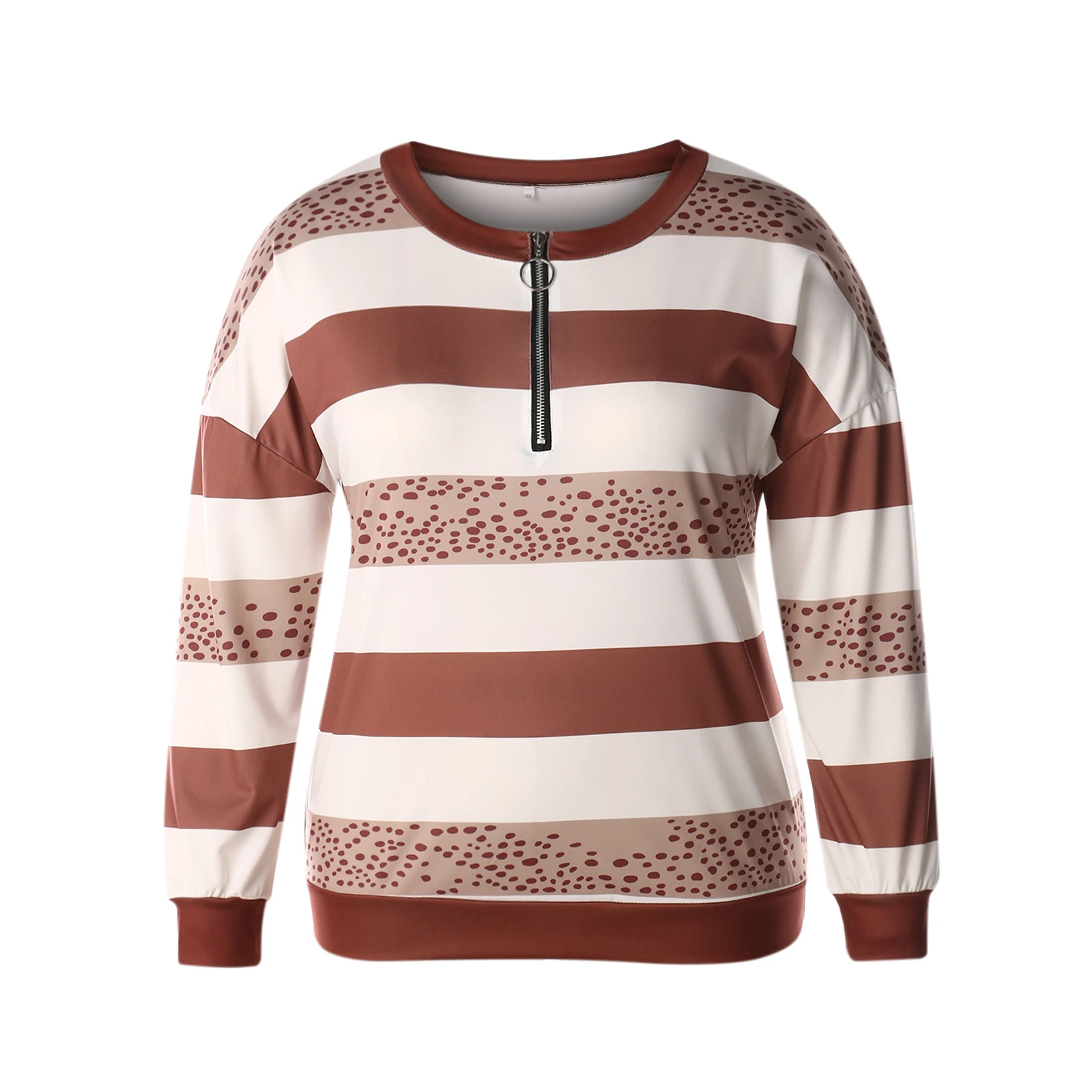 hirigin Plus Size Female Pullover Striped/ Star Print V-Neck Shirt Long Sleeve Blouse Tops for Summer Fall S-5XL | Женская одежда