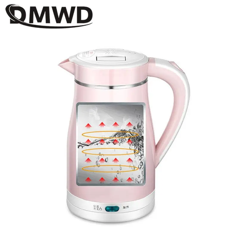 Домашний электрический чайник DMWD емкостью 220 л в для воды с быстрым нагревом