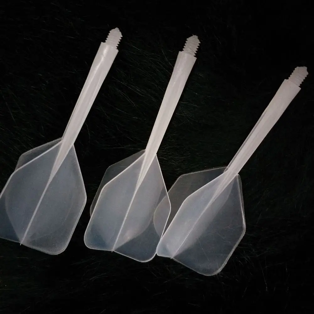 

10 Pieces/Pack 2BA Integrated Dart Wing Shape Transparent Dart T Durable Safety Replacement Magnetic Darts Head 5 Mix Color