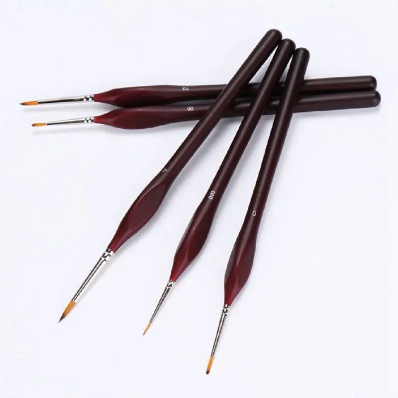 

Miniature Paint Brushes Set Professional Nylon hook line pen Art Liner drawing for Acrylic Watercolor Painting