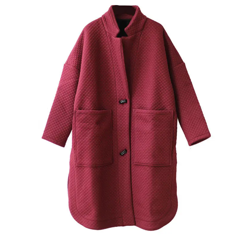 Новинка 2020 свободное плотное длинное пальто большого размера повседневный