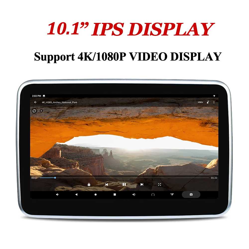IPS-монитор для подголовника автомобиля YAZH 10 1 дюйма 2 + 16 ГБ Android 9 0 Pie 1920*1080 HD 4K Bluetooth