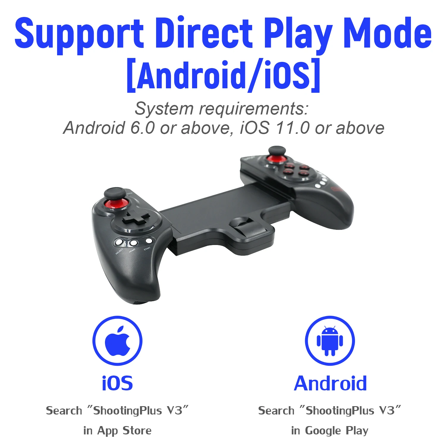 IPega PG-9023S выдвижной беспроводной игровой контроллер геймпад для Bluetooth для ПК для Android 6,0 или выше
