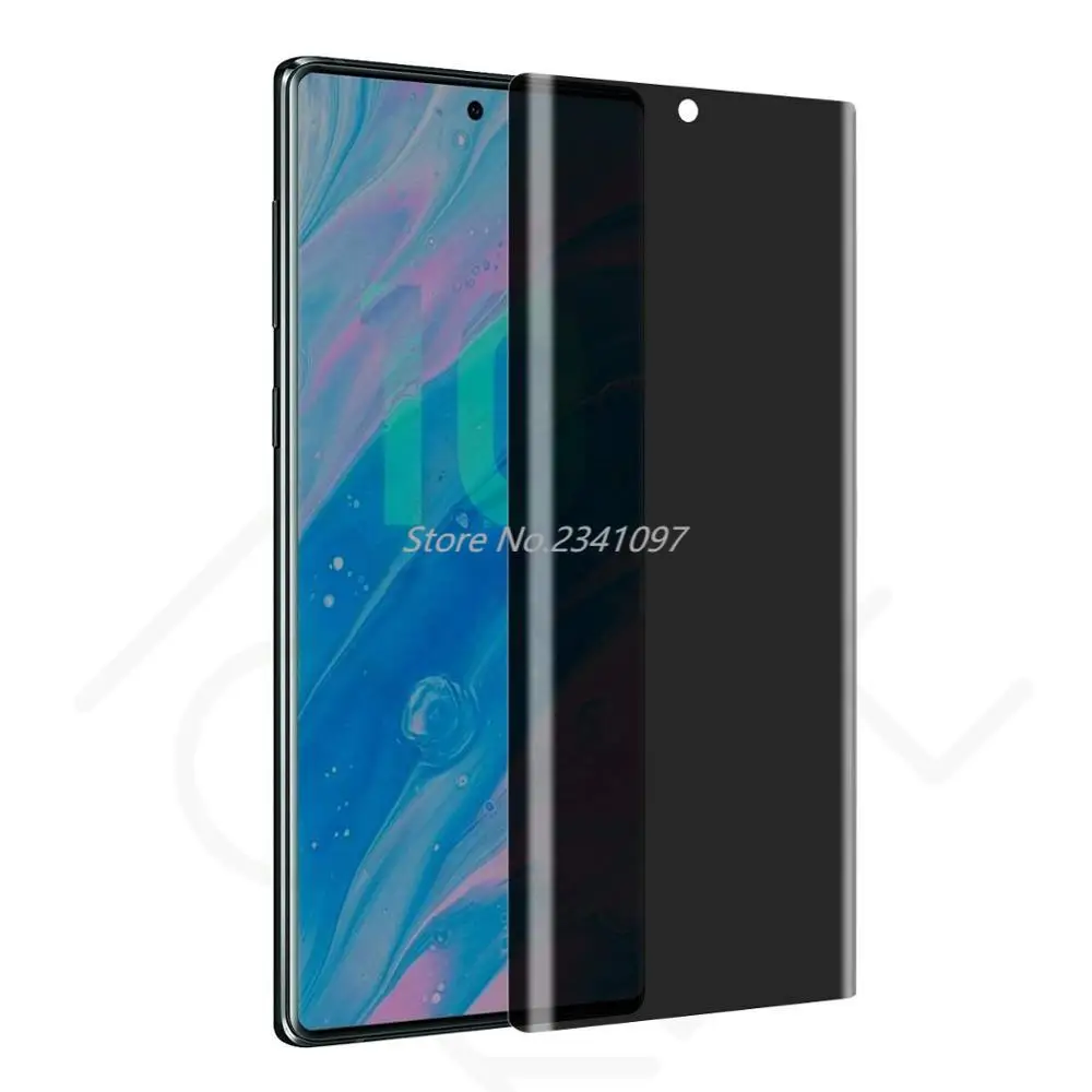 9D полное покрытие конфиденциальности закаленное стекло для Samsung Galaxy Note 8 9 10 Pro S7 Edge
