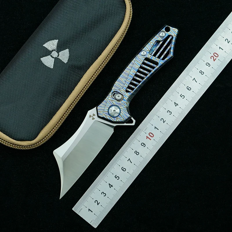 

Складной нож LEMIFSHE M390, лезвие из титана и углеволокна, ручка для кемпинга, выживания, кухонный нож для фруктов, инструмент для повседневного и...