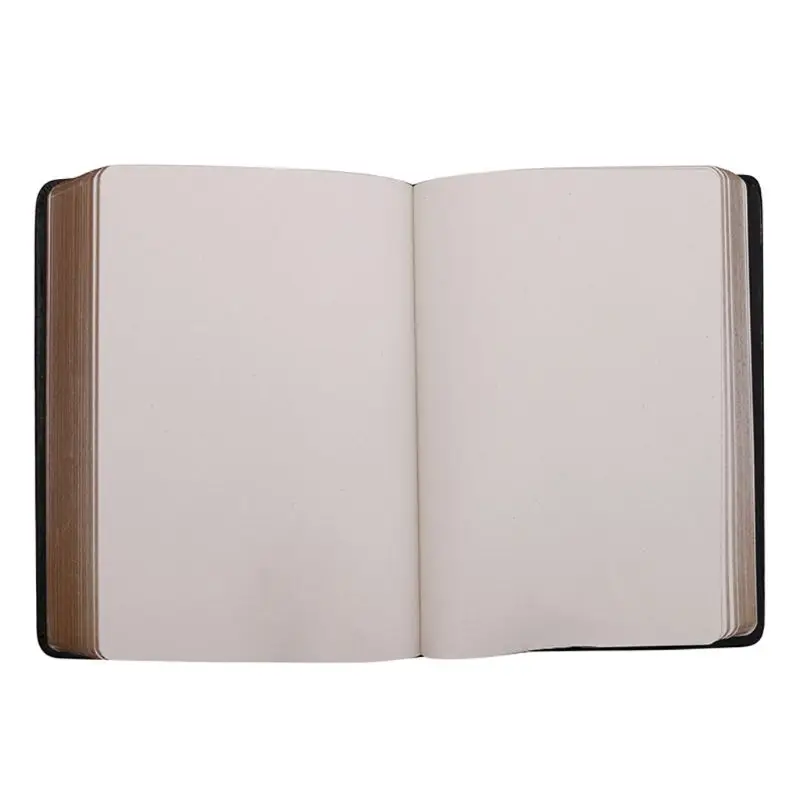 

Classic Vintage Notebook Journal Diary Sketchbook Thick Blank Page Leather Cover