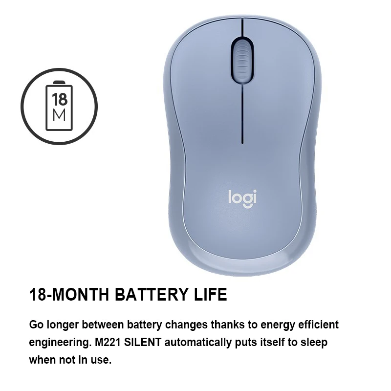 Bluetooth Мышь Logitech M221 Беспроводная Бесшумная мышь с 2 4 ГГц оптическая эргономичная