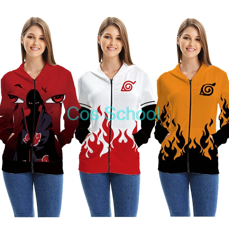 Cos школа аниме худи с Наруто Учиха Итачи косплей мужские куртки и пальто женщин