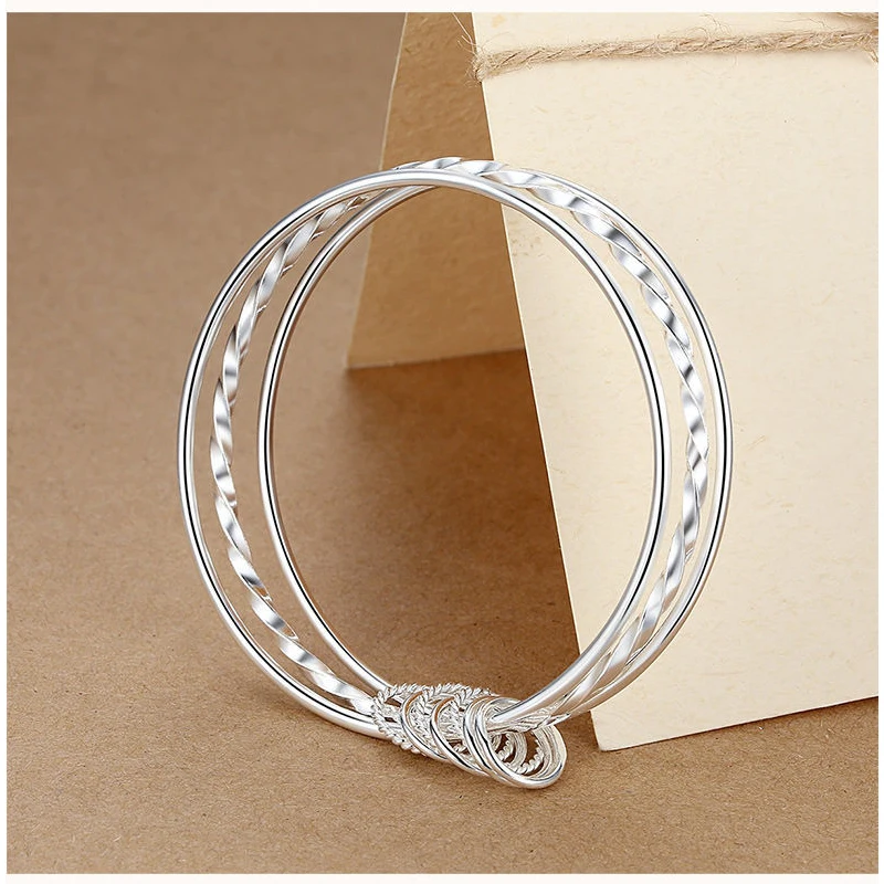 

Bangles & Chains Charms Bracelets For Women Korean Style Fine Jewelry Wedding Birthday Female Engagement Valentines 2020 Trendy