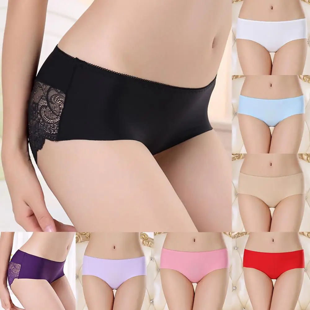 Женские сексуальные трусики из чистого хлопка трусики прозрачные Lce-Silk Бесшовные женские трусы Нижнее белье Женские calcinha feminina FDH