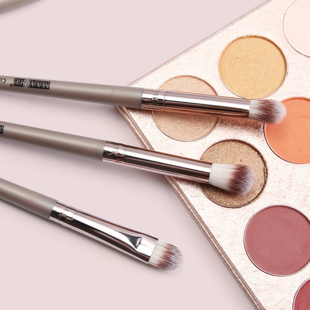 MAANGE 18Pcs Cosmetics Foundation Blending Blush Face Powder Eyeliner Eyelash Lip Makeup Brushes Set Beauty Tool Kit | Красота и