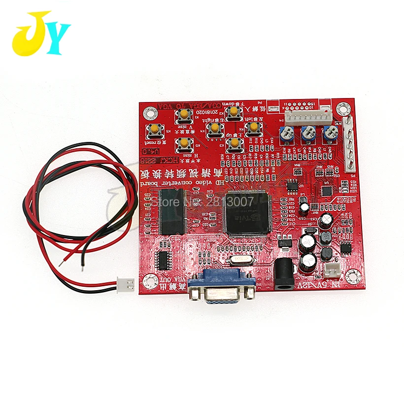 High Definition Red CGA to VGA CVBS Arcade Game Video Converter Board for CRT LCD PDP Monitor | Спорт и развлечения