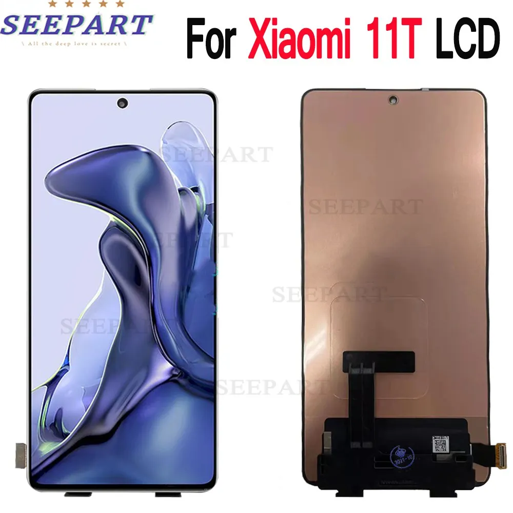 

6.67'' Original For Xiaomi 11T LCD 21081111RG Display Touch Panel Assembly Replacement For Xiaomi 11T Pro LCD 2107113SG Screen