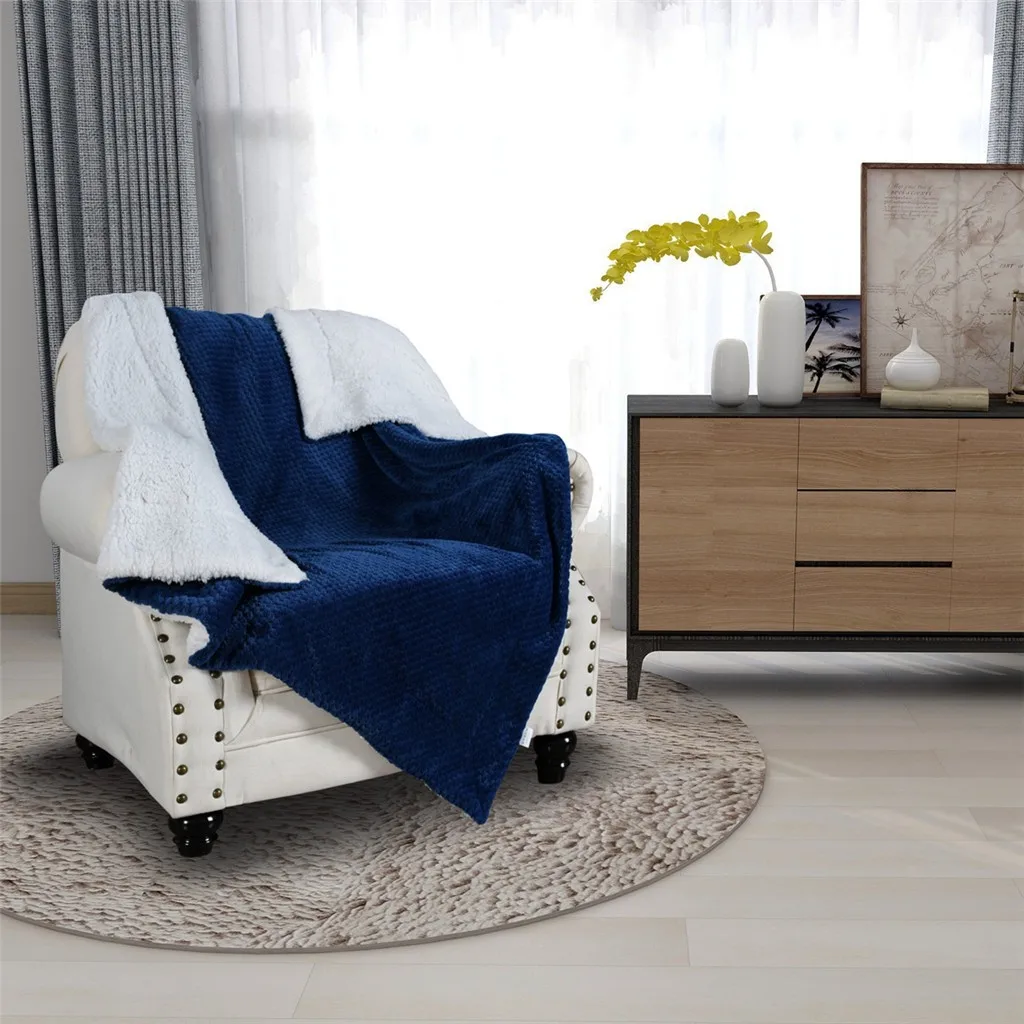 Плотное Фланелевое флисовое двойное повседневное одеяло с ананасом|Одеяла| |