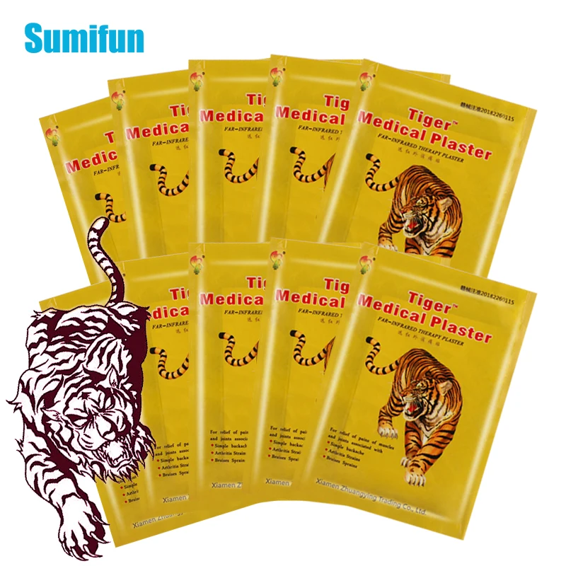 

80Pcs Hot Tiger Balm Pain Patch Body Relaxation Herbal Plaster Muscle Neck Sprain Joint Arthritis Relieve Pain Stickers