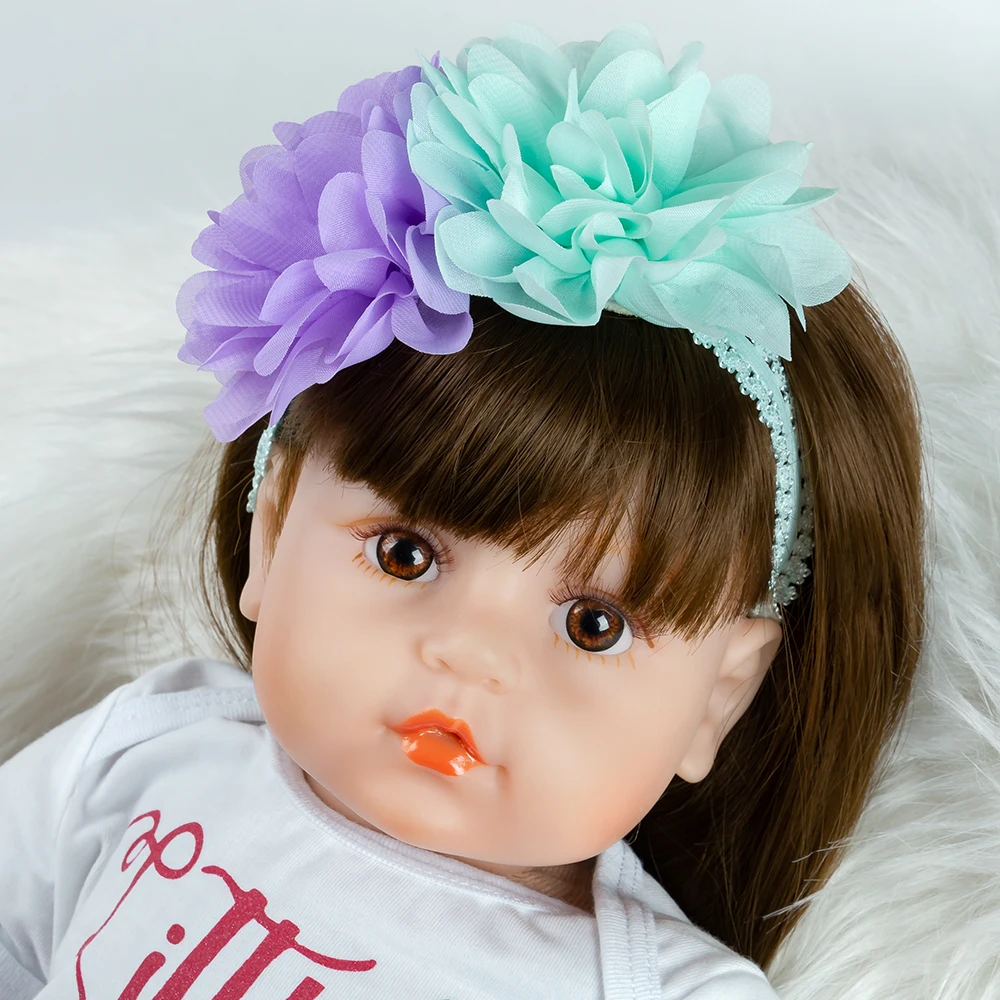 Платье принцессы для девочек 60 см силикона Reborn Baby Doll детские игрушки такие как