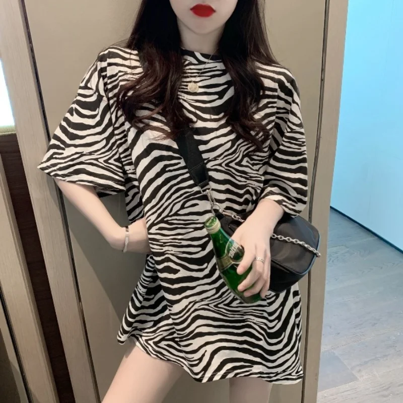 

Online Influencer Hongkong Style 2021 Short-Sleeved T-shirt Female Summer New Korean Style Ins Fashionable Students Loose