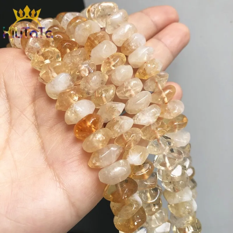 Естественный неправильной формы бусины из цитрина натуральные специальной