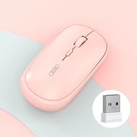 2 4g wireless mouse usb computer mouse mini dry battery ergonomic optical silent pc mice mute pink mouse for laptop office